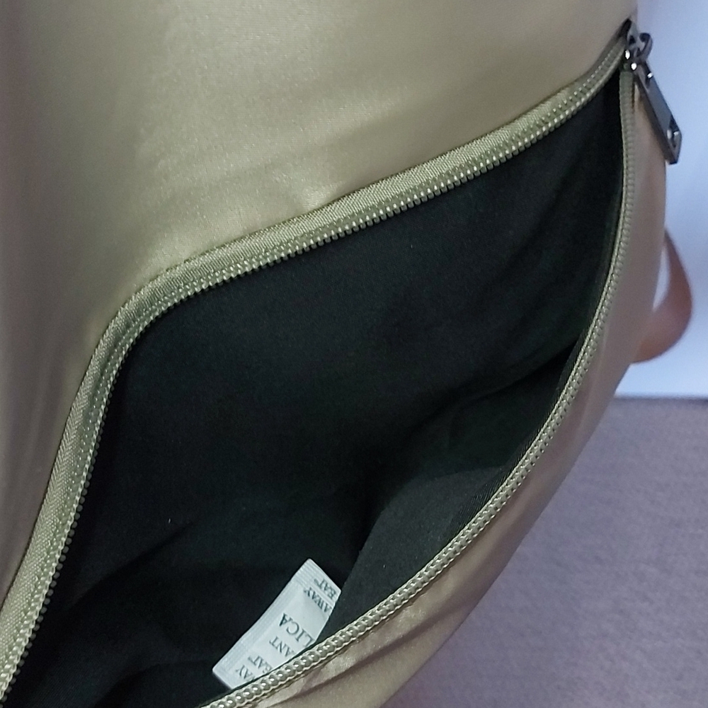 Gold trim nylon belt/cross body bag/clutch - Picture 11 of 16